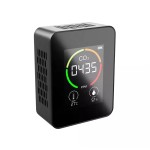 Tester multifunctional digital pentru calitatea aerului, CO2, temperatura si umiditate, 3 in 1, culoare negru